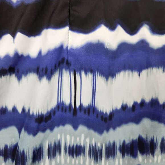 Reitmans Blue, Black & Silver Sleeveless Summer Dress – Size 9 - Picture 2 of 13